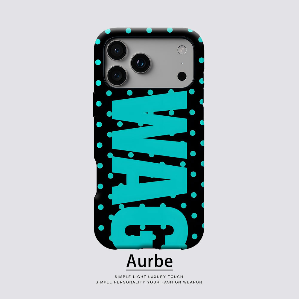 Phone Cases Typo - Neon Dots Typo For Magnetic Phone