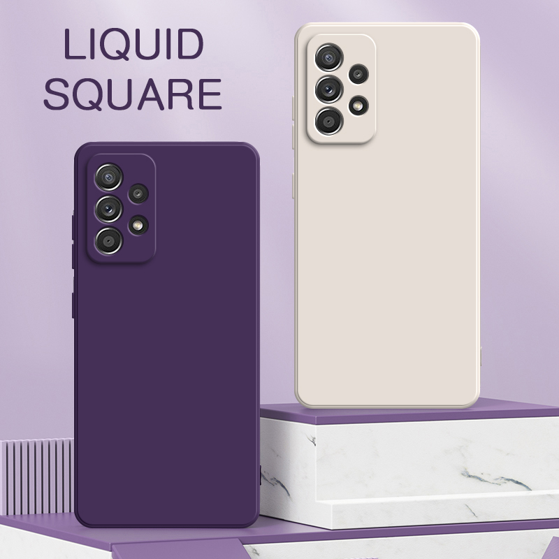 Phone Cases Uae - Original Square Liquid Silicone Cases for