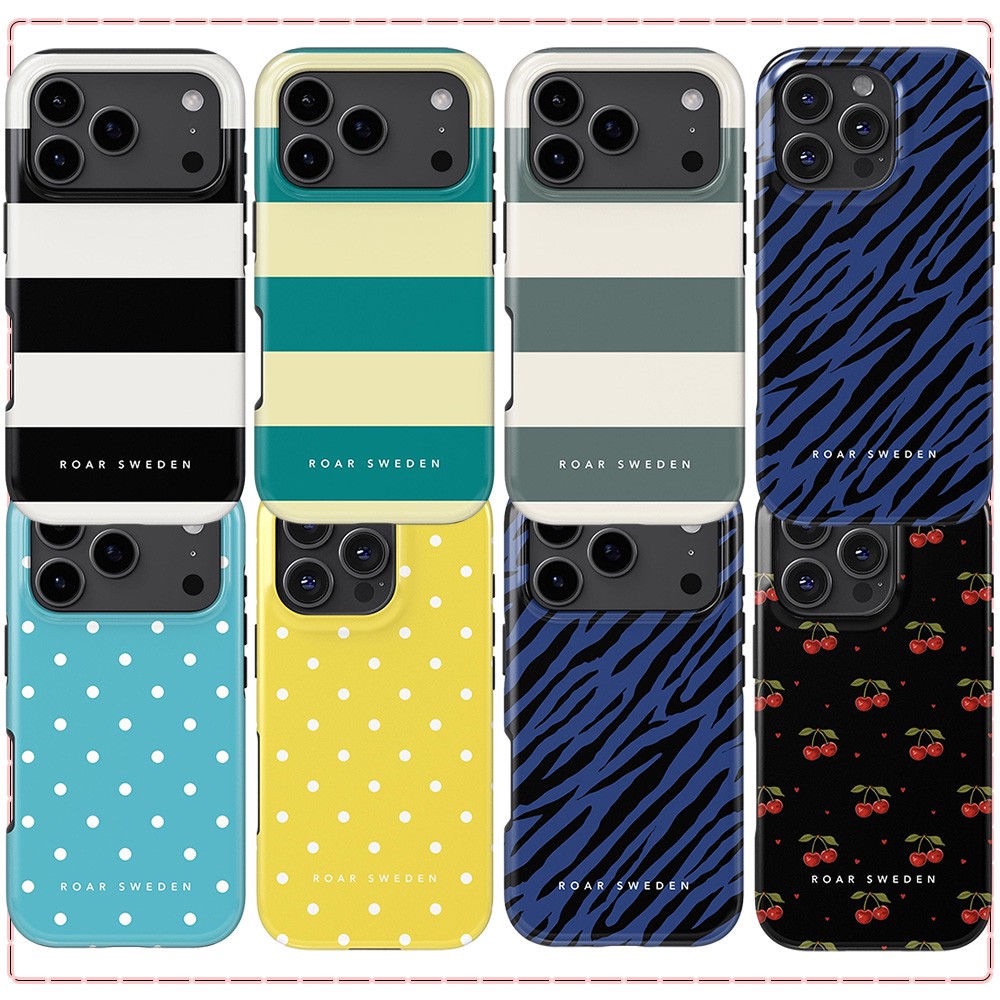 Phone Cases Sweden - Roar Sweden Blue Polka Phone Case