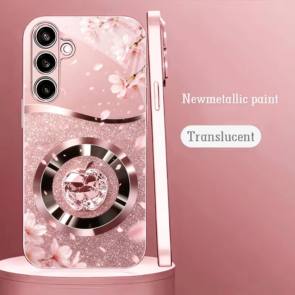 Phone Cases Quad Lock - Blossom Glitter Apple Fashion phone case