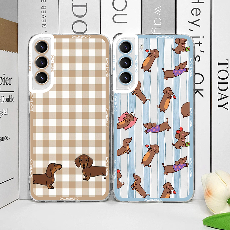 Phone Cases Samsung S25 Ultra - Cute Sausage Dog Phone Case for