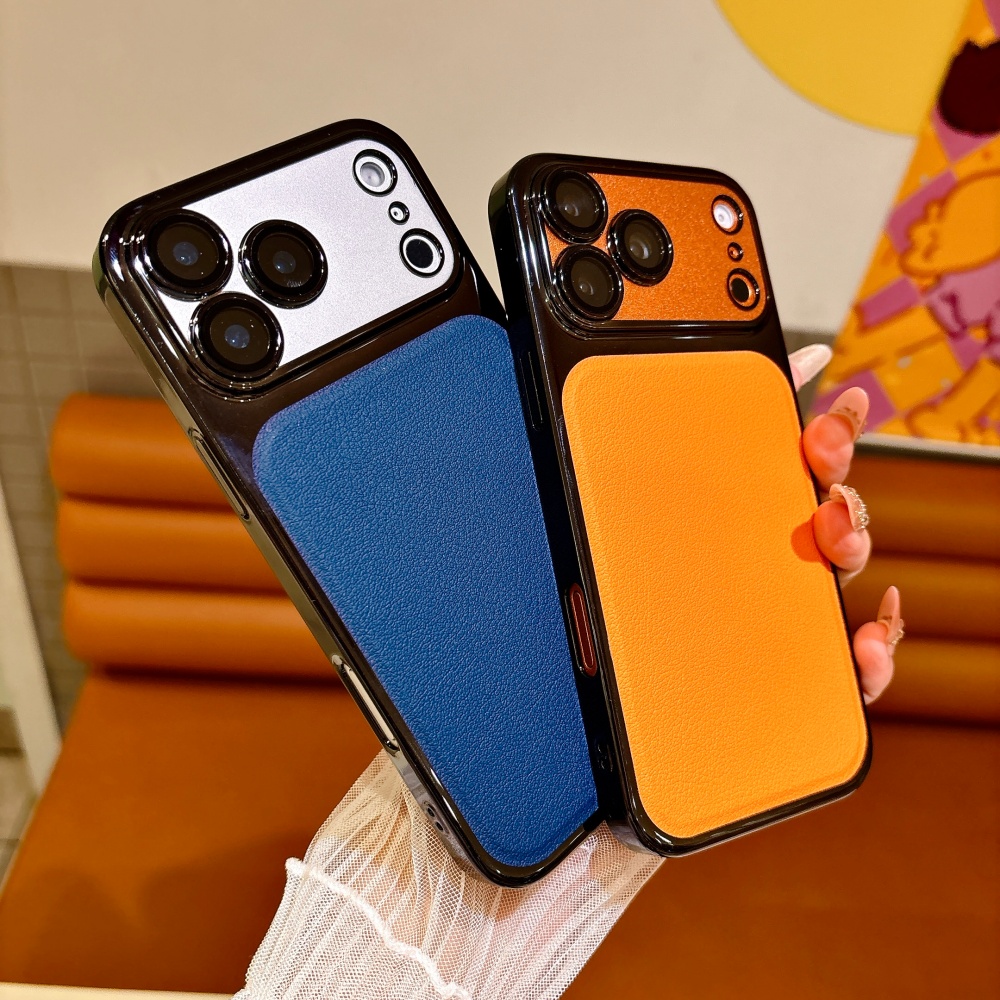 Luxury Solid Color PU Leather  - đánh giá và giá Luxury Plating Case