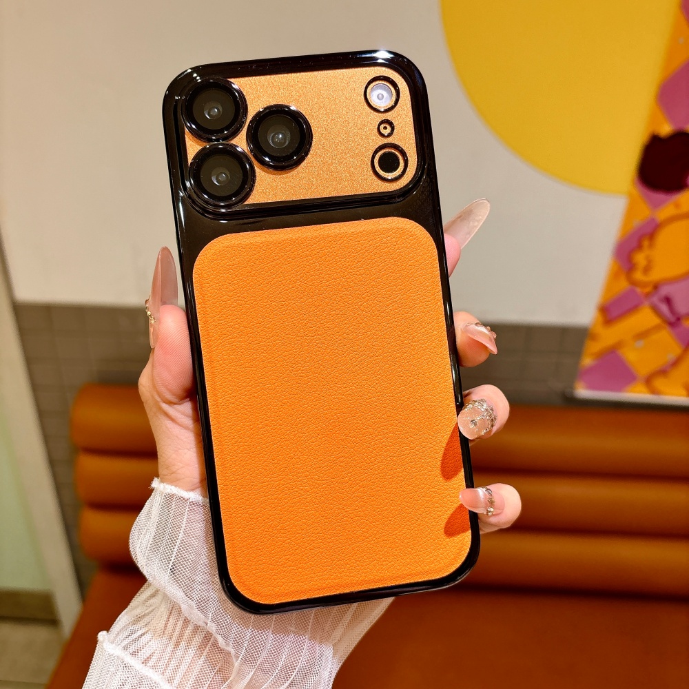 Luxury Solid Color PU Leather  - đánh giá và giá Luxury Plating Case