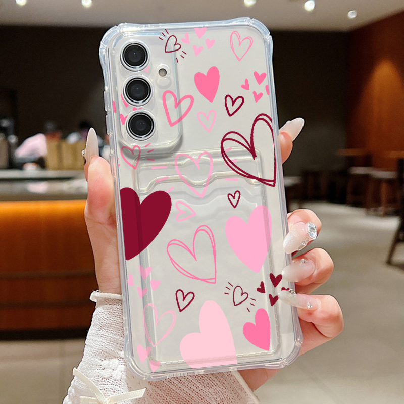 Love Heart Leaves Pattern Clea - đánh giá và giá Phone Cases Galaxy A17