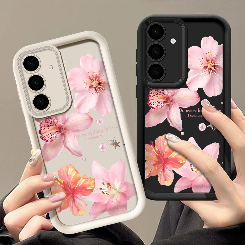 Pink Flowers Phone Case For Sa - đánh giá và giá Phone Cases Galaxy A17