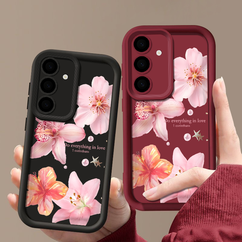 Pink Flowers Phone Case For Sa - đánh giá và giá Phone Cases Galaxy A17