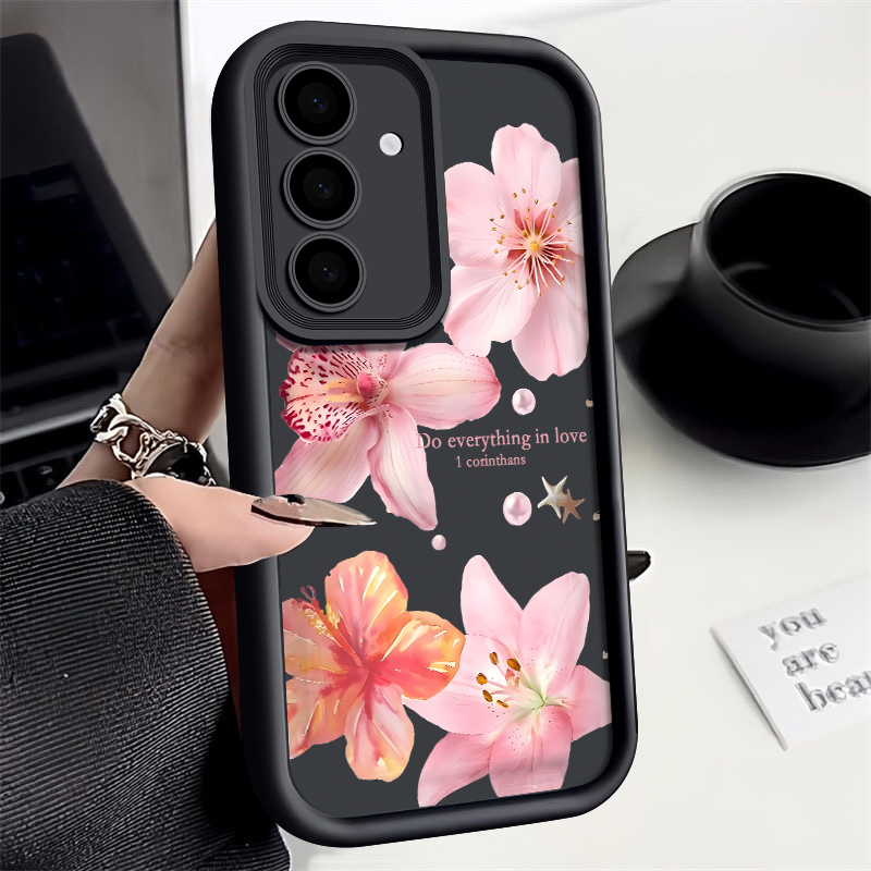 Pink Flowers Phone Case For Sa - đánh giá và giá Phone Cases Galaxy A17