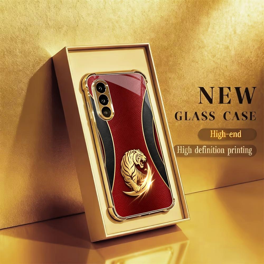 Luxurious Fashion Golden tiger - đánh giá và giá Phone Cases Quad Lock