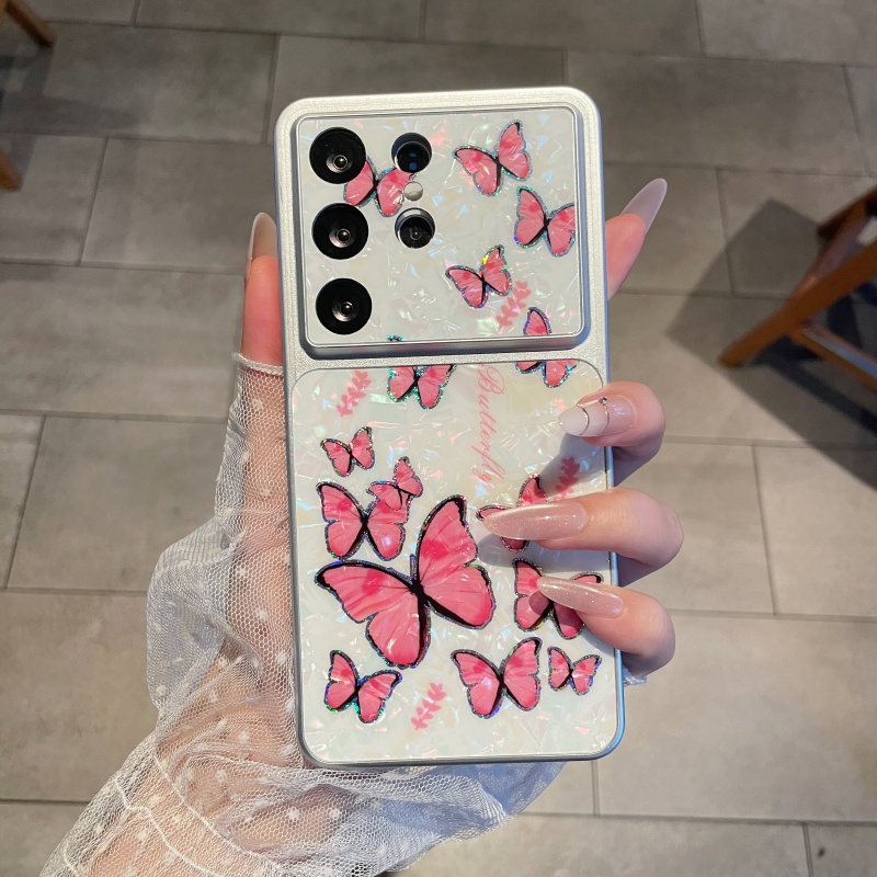 Luxury Butterfly Aurora Shell  - đánh giá và giá Luxury Plating Case