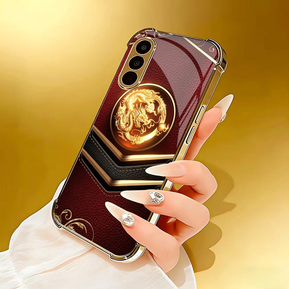 Luxurious dragon pattern phone - đánh giá và giá Phone Cases Quad Lock