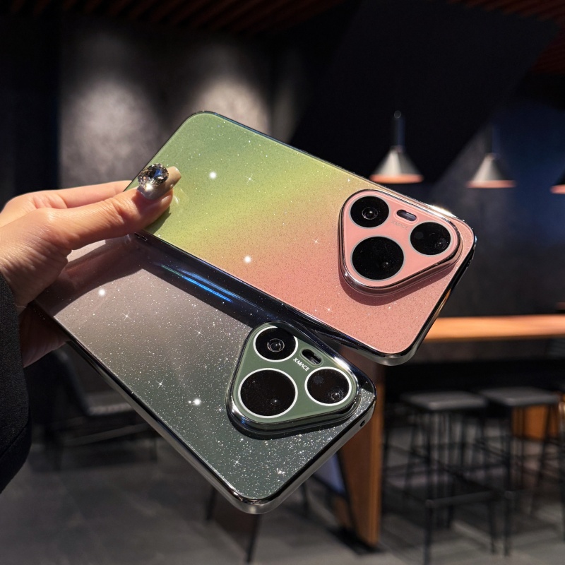 Luxury Shiny Glitter Gradient  - đánh giá và giá Luxury Plating Case