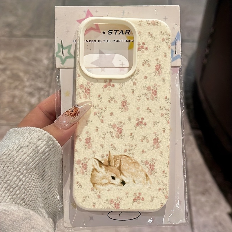 Cute Deer Full Floral Pattern  - đánh giá và giá Phone Cases Designer