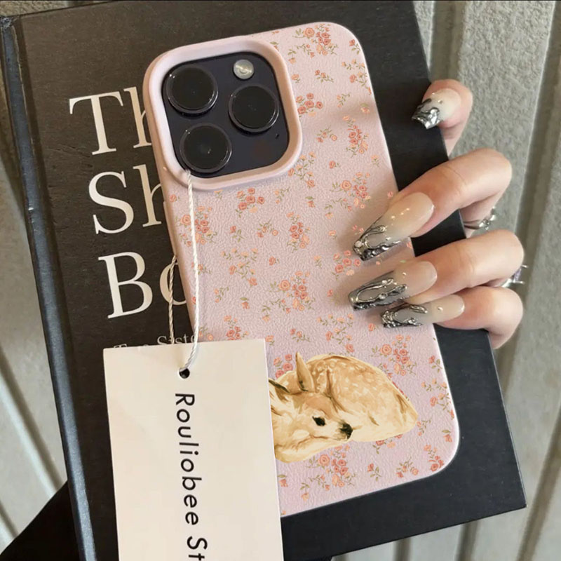 Cute Deer Full Floral Pattern  - đánh giá và giá Phone Cases Designer