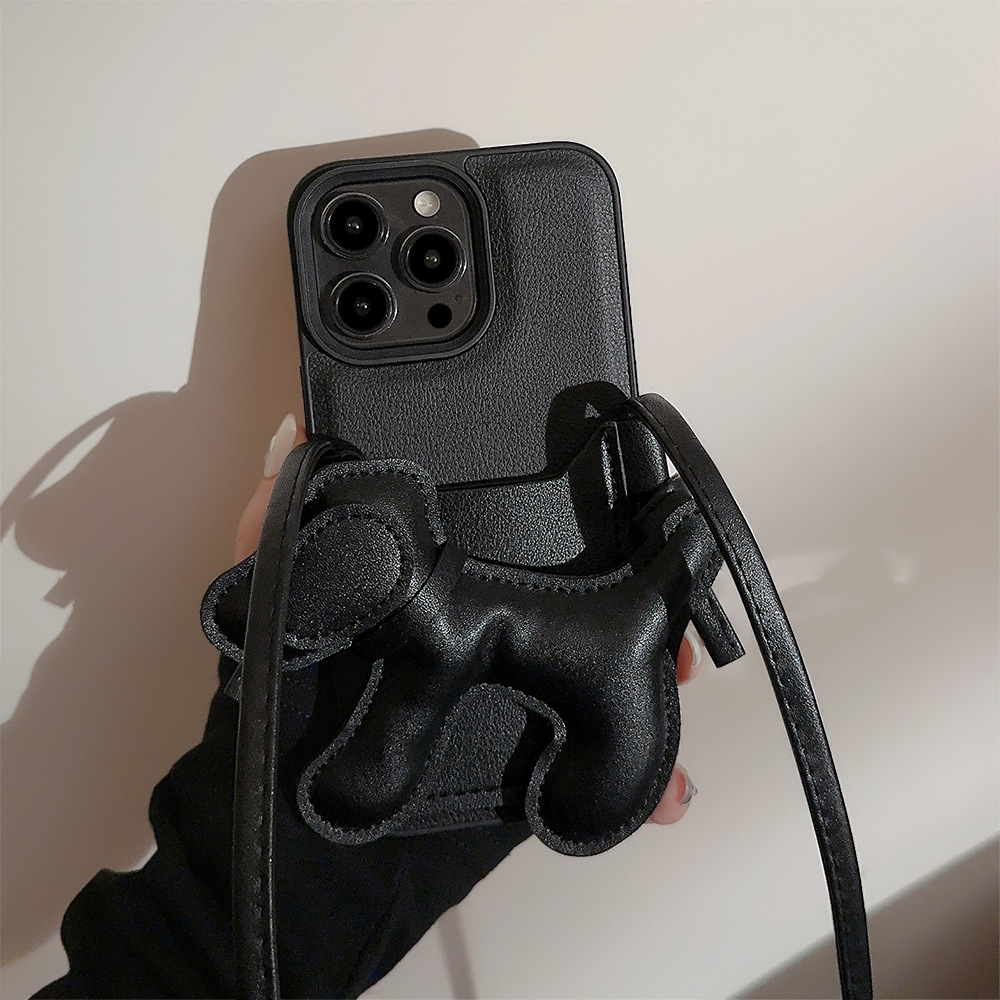 Korean Black Crossbody Lanyard - đánh giá và giá Phone Cases Diy