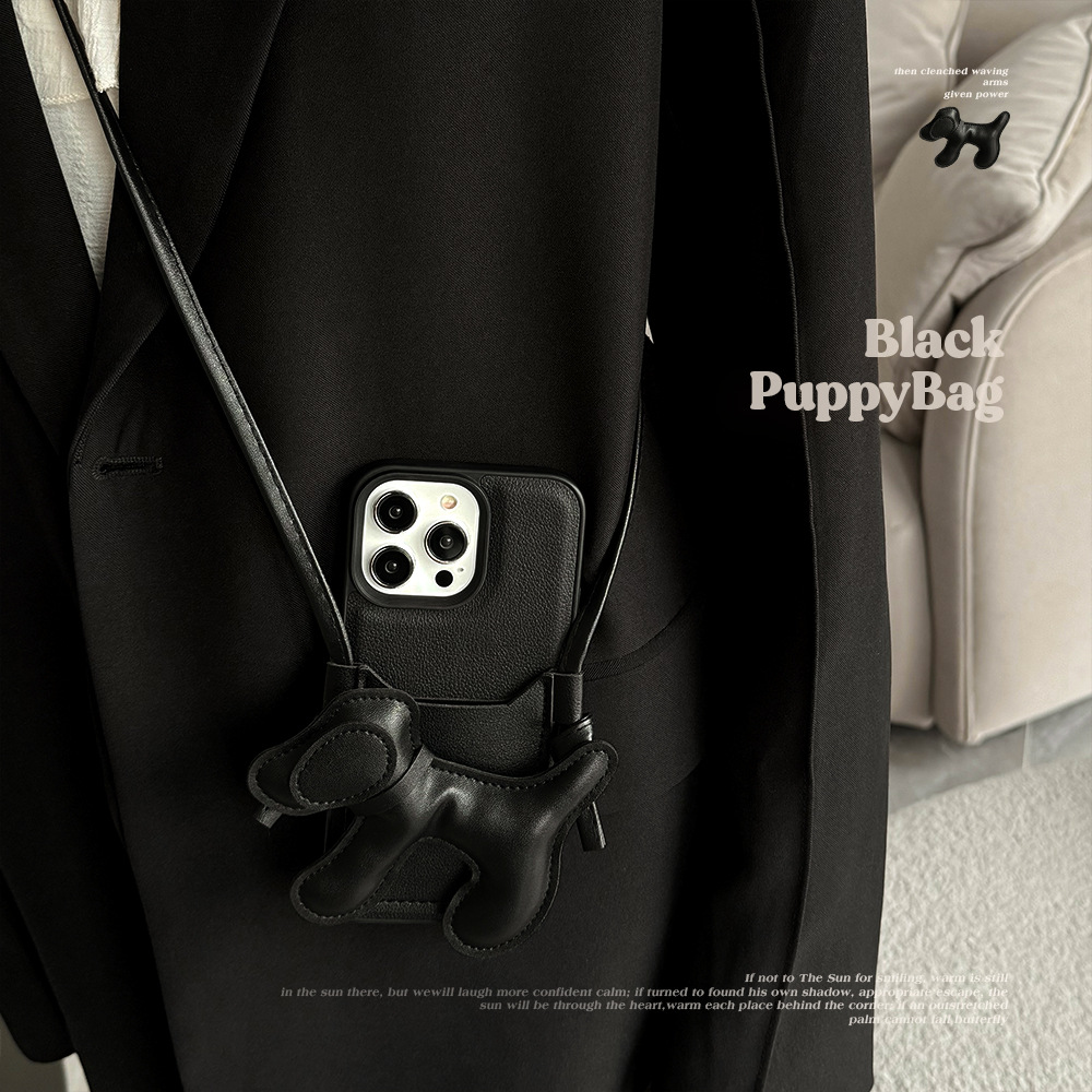 Korean Black Crossbody Lanyard - đánh giá và giá Phone Cases Diy