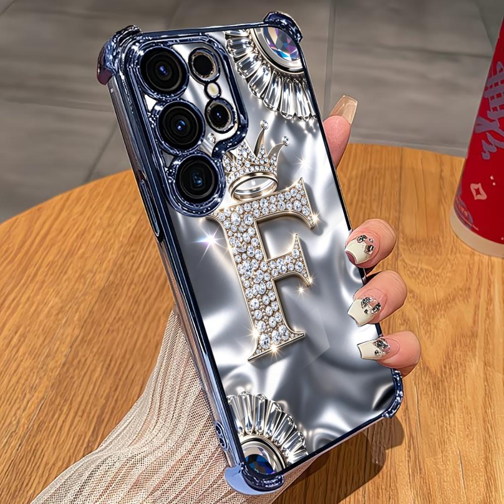 Luxury Diamond Letter F phone  - đánh giá và giá Phone Cases Quad Lock