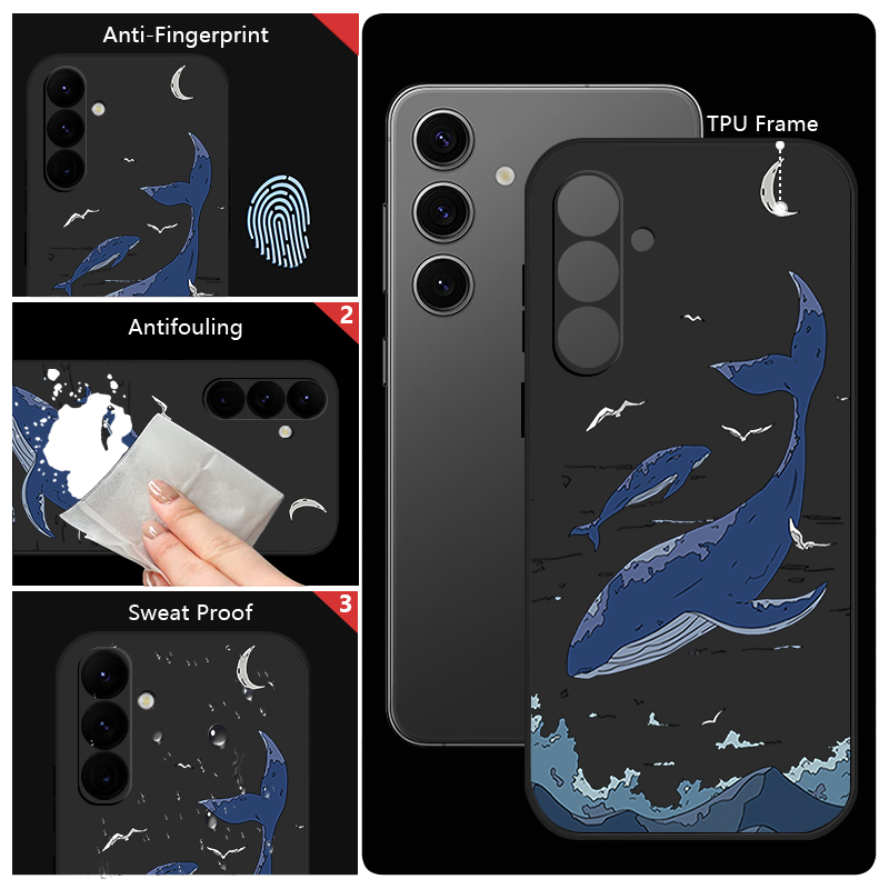 Whales Phone Case For Samsung  - đánh giá và giá Phone Cases Galaxy A17