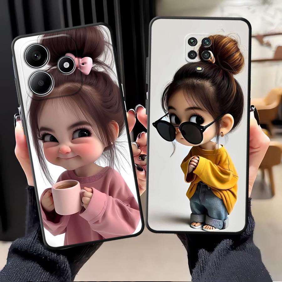 Cartoon Girl Pattern Funda Pho - đánh giá và giá Phone Cases Xiaomi 14