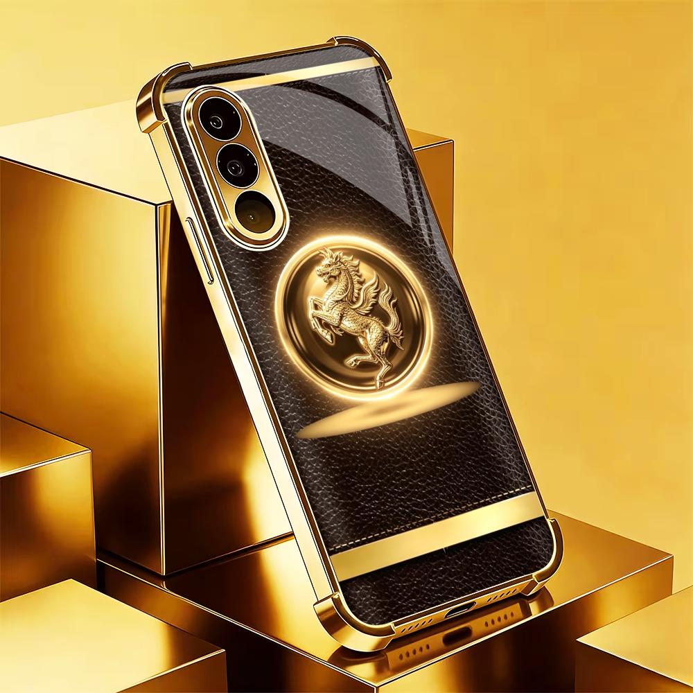 High-end Brown gold horse phon - đánh giá và giá Phone Cases Quad Lock