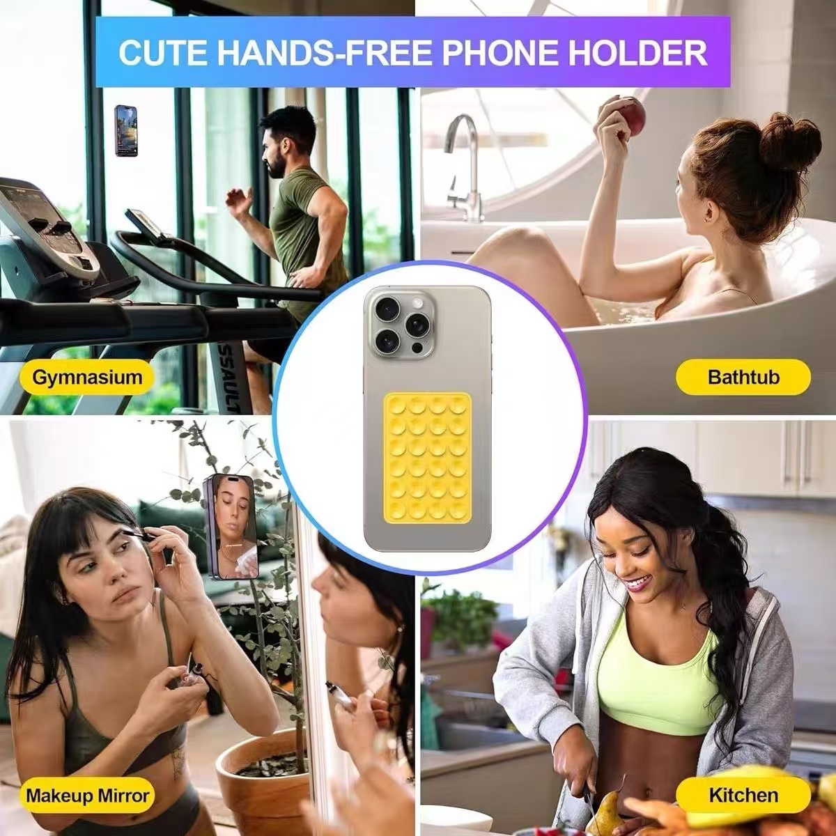 Silicone Suction Cup Phone Hol - đánh giá và giá Phone Cases Holder