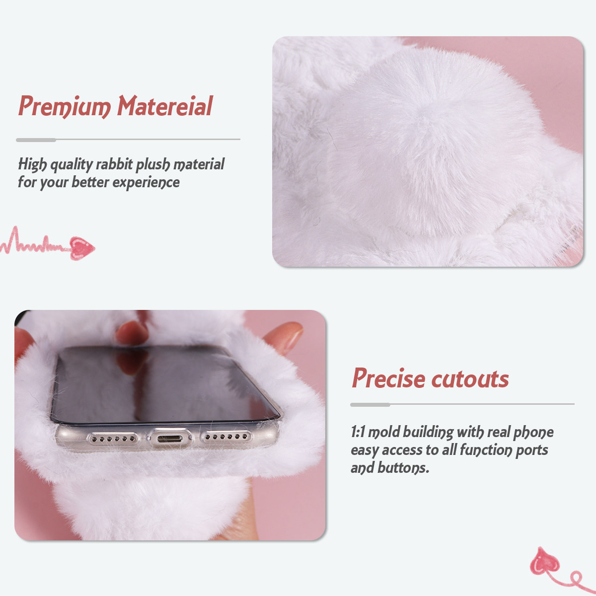 White 6.1 Inch Adorable Rabbit - đánh giá và giá Phone Cases Designer