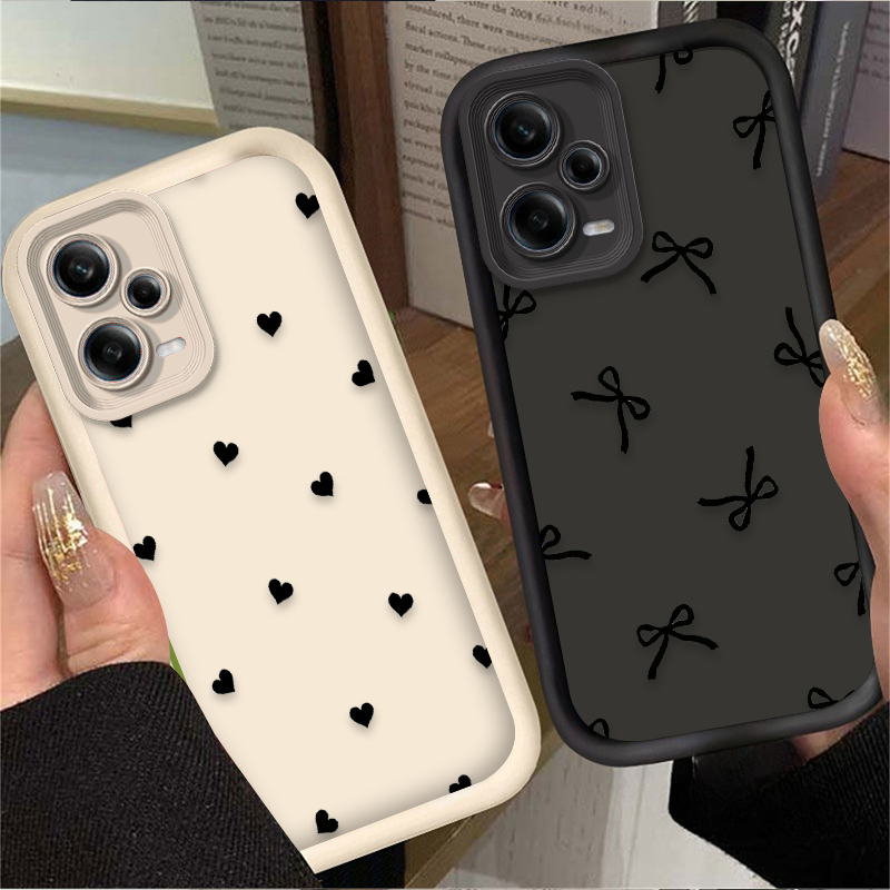 Black Love Heart Bowknot Phone - đánh giá và giá Phone Cases Xiaomi 14