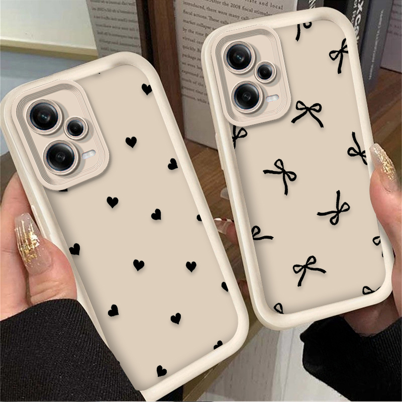 Black Love Heart Bowknot Phone - đánh giá và giá Phone Cases Xiaomi 14