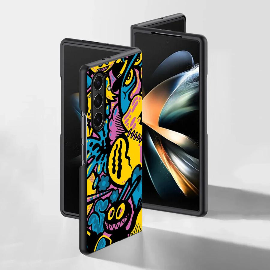 Cartoon Graffiti Design Case f - đánh giá và giá Phone Cases Z Fold 4
