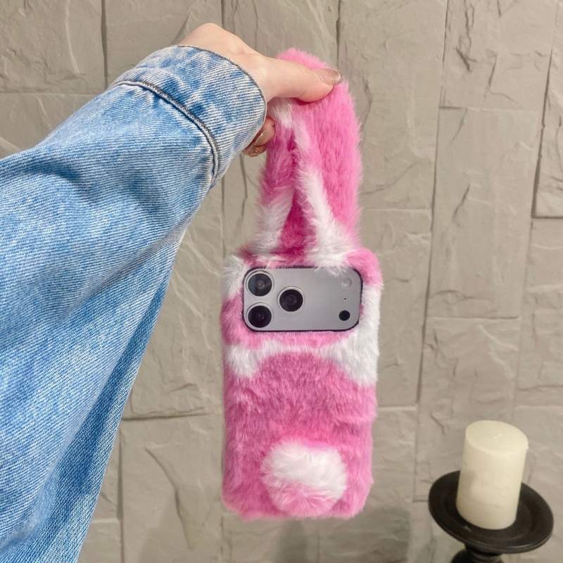 Cute Rabbit Design Fluffy Phon - đánh giá và giá Phone Cases Designer