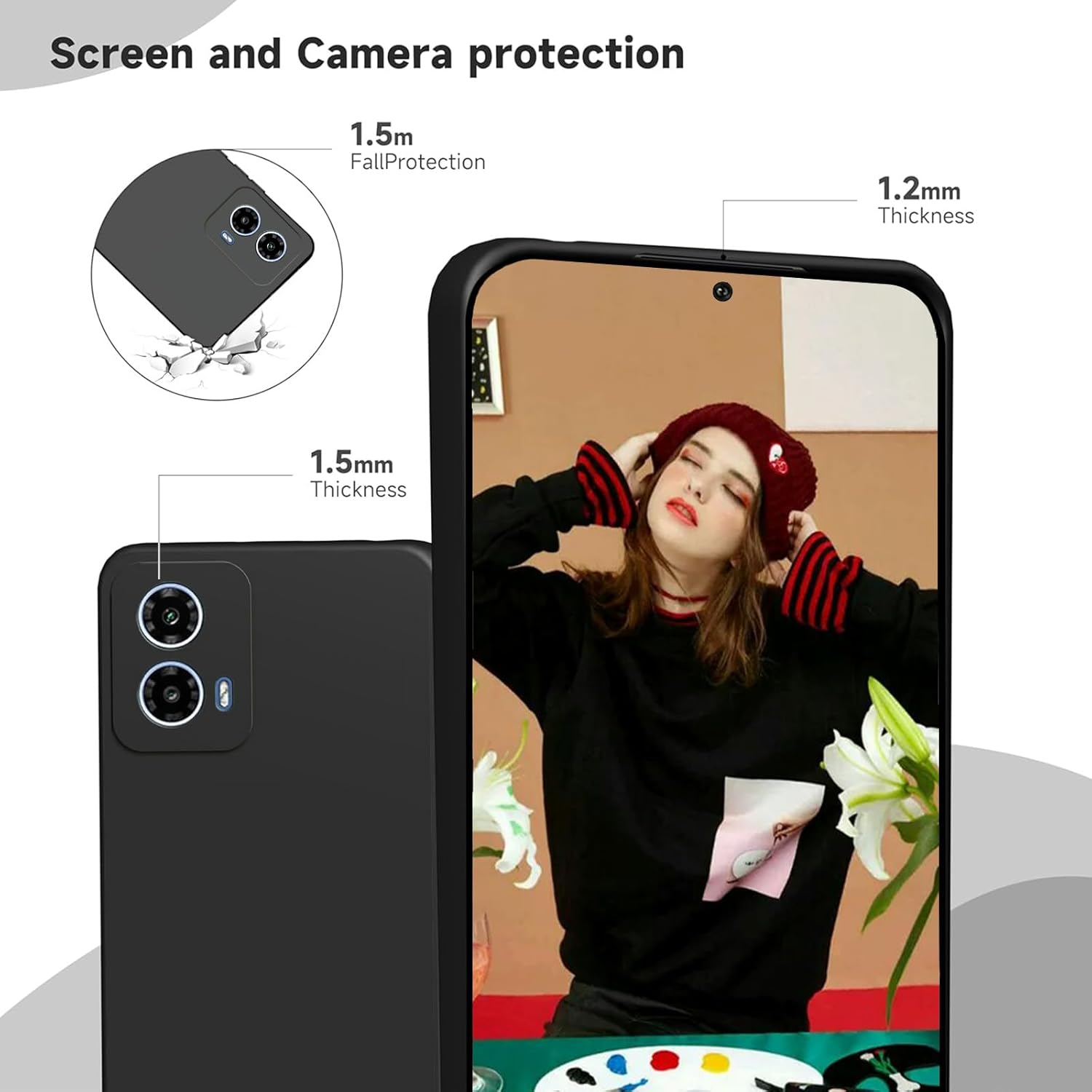 Liquid Silicone TPU Case For M - đánh giá và giá Phone Cases Moto G 2025