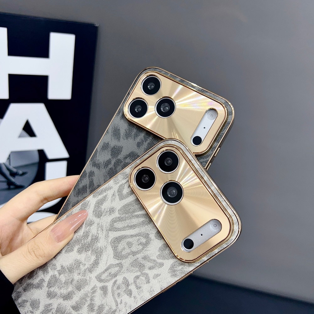 Luxury Matte PU Leopard Print  - đánh giá và giá Luxury Plating Case